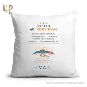 Unikatni pokloni! Vaši pokloni postaju uspomene! - Unikatni Pokloni poklon za rođendan s posvetom personalizirani jastuk