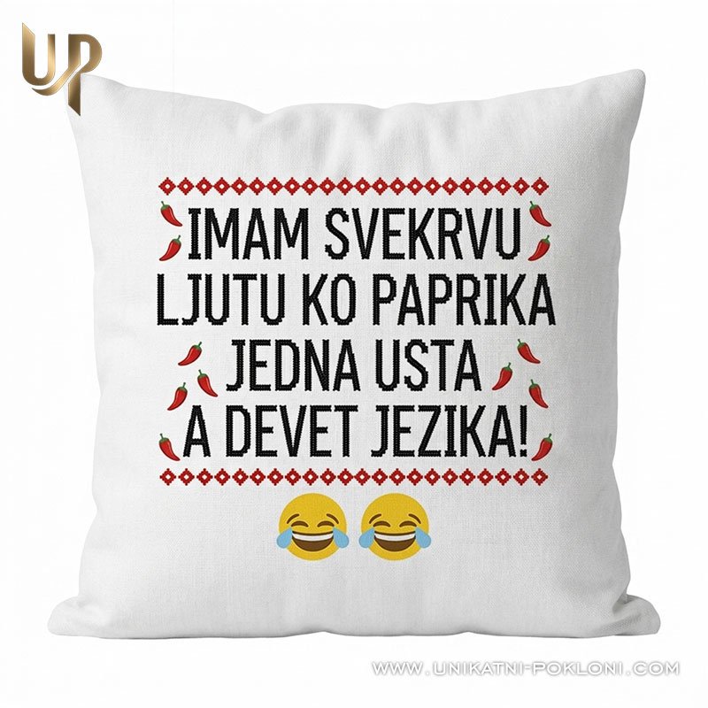 Pokloni za svekrvu – šaljivi dekorativni jastuk