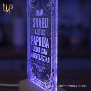Poklon za snahu - Personalizirana LED lampa - Unikatni pokloni šaljivi poklon za snahu LED lampa