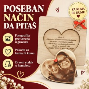 Hoćeš li mi biti vjenčana KUMA / KUM?! - Poklon s pitanjem iznenađenja - Unikatni pokloni Hoćeš li mi biti vjenčana KUMA / KUM?! - Poklon s pitanjem iznenađenja - Slika 4