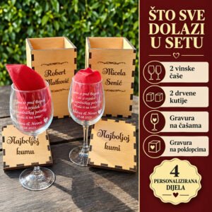 Set za kumove - Unikatni pokloni Set za kumove - Slika 12