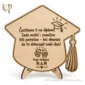 Čestitka za diplomu - Personalizirana drvena plaketa