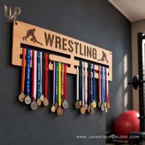 Stalak za medalje - Hrvanje - Unikatni pokloni Personalizirani pokloni za hrvača