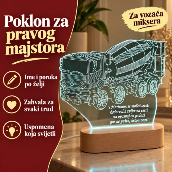 Poklon vozaču miksera zarođendan, mirovinu ili godišnjicu rada
