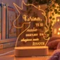 Poklon za djevojčicu – personalizirana LED lampa Jednorog