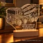 Poklon za građevinare - personalizirana LED ambijentalna lampa s motivom beton miksera
