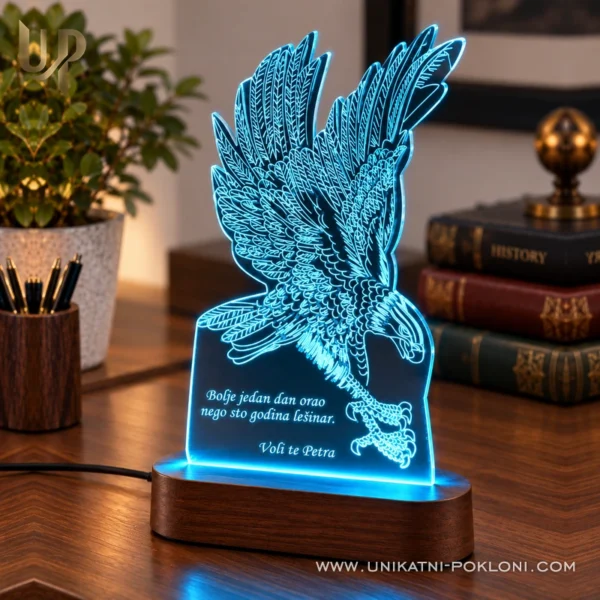 Poklon za ljubitelje orlova - LED lampa Orao - Unikatni pokloni Unikatni pokloni za ljubitelja orla