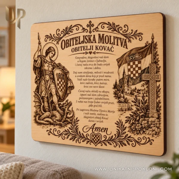 Vjerski poklon za obitelj i novi dom s osobnom posvetom